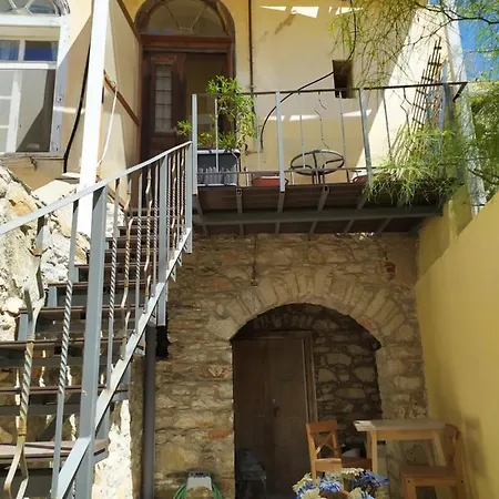 Ermoupolis 1834 Traditional Stone Yard House *